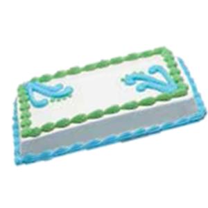 rich's - 1 4 Sheet Cake Yellow W Blue