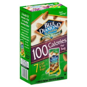 Blue Diamond Almonds - 100 Cal Whl Nat Almonds