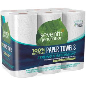 Seventh Generation - 100 Recycled Towels 6 Big R