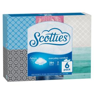 Scotties - 2Ply Facial Tissues 6pk