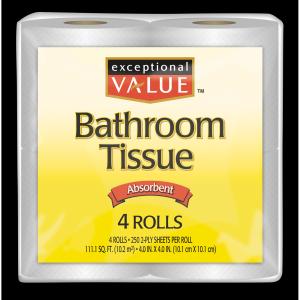 Exceptional Value - 4 Roll Bath Tissue