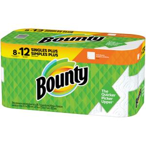 Bounty - 8 Single Plus Ppr Twl Roll Wht