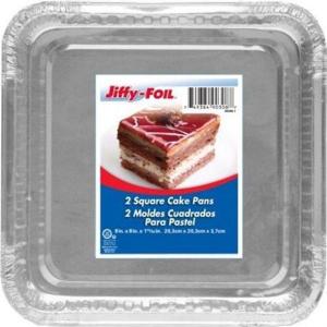 Jiffy Foil - 9 Square Cake Pans 2pk