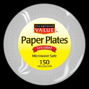 Exceptional Value - 9in White Plates