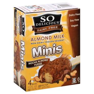 So Delicious - Almnd Mlk Mni Alm Fdg Bar 4ct