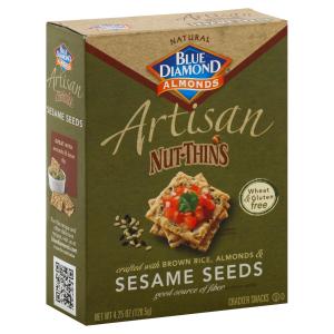 Blue Diamond Almonds - Artisan Nut Thins Sesame Seed