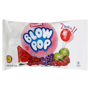 Charms - Assorted Bubble Gum Filled Lolli Pops