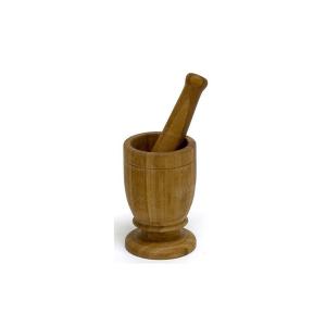 Imusa - Bamboo Small Mortar Pestle