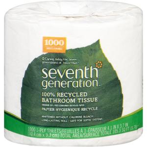 Seventh Generation - Bath Tissue 1 Roll 1Ply 1000 Sheet