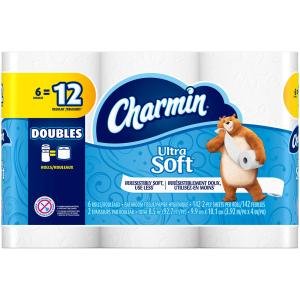 Charmin - Bath Tissue Ultra Soft 6 Double Rolls