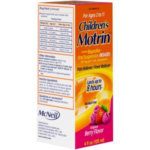 Motrin - Berry Chld Pain Relivr Fvr rd