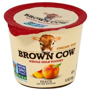 Brown Cow - Brown Cow Fob Peach Yogurt