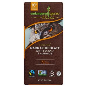 Endangered Species - Choc Bar Drk Sslt Almonds