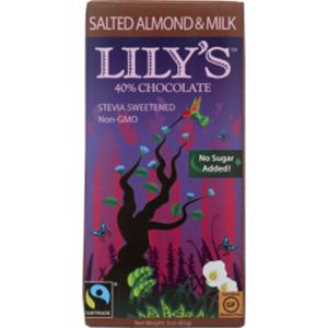 Lily's Sweets - Choc Bar Mlk Sltd Almnd