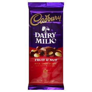 Cadbury - Chocolate Fruit Nut Bar