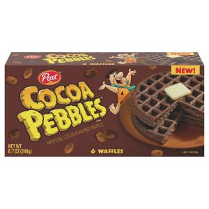 Post - Cocoa Pebbles Frozen Waffles