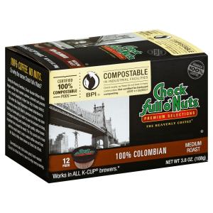 Chock Full O' Nuts - 100% Colombian Med Roast Single Serve