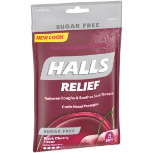 Halls - Cough Drops S F Blk Chrry