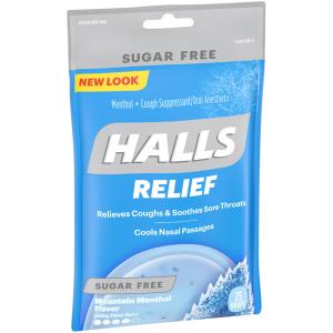 Halls - Cough Drops S F Mnt Menthol