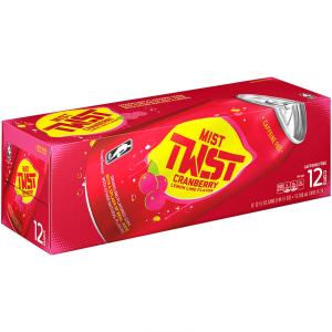 Mist Twist - Cranberry Lemon Lime Soda 12pk