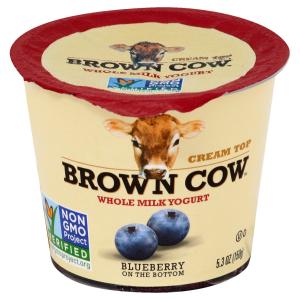 Brown Cow - Creamy Top Blueberry Yogurt