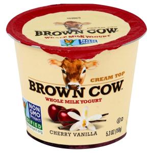 Brown Cow - Creamy Top Cherry Van Yogurt