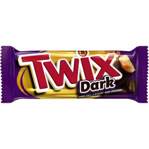 Twix - Dark Choc Caramel Single Bar