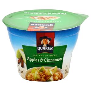 Quaker - Apple Cinnamon Instant Oatmeal Cup