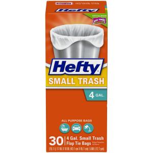 Hefty - Flap Tie Small Trash Bags