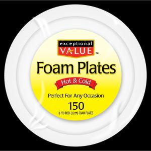 Exceptional Value - Foam Plates 9 Inch