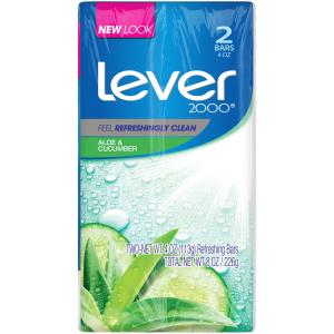 Lever 2000 - Fresh Aloe 2 Bar Soap