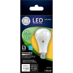 Ge - ge Led 12w 75w A19 E 1pk