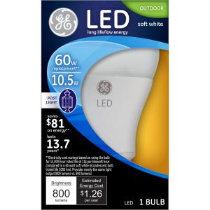 Ge - ge Led 9w 60w Post Light 1pk