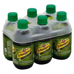 Schweppes - Ginger Ale Soda Glass 6pk