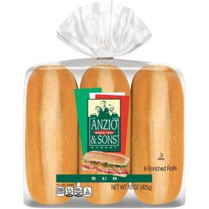 Anzio - Hoagie Rolls 6pk