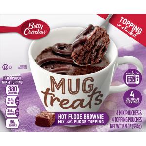 Betty Crocker - Hot Fdg Brwnie Mix Mug Treats