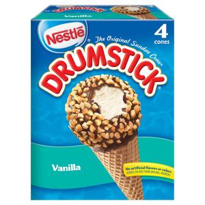 Drumstick - Vanilla Ice Cream Cone 4ct