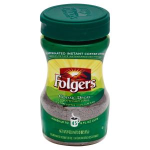 Folgers - Inst Coffee Crystals Decaf