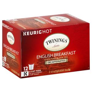 Twinings - Decaf English Breakfast Tea Kcup