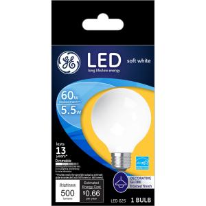 Ge - Led 6w 60w G25 White