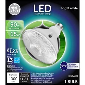 Ge - Led Bright White Outdoor Floodlight 90w