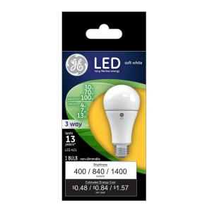 Ge - Led Soft White 3 Way Bulb 30w