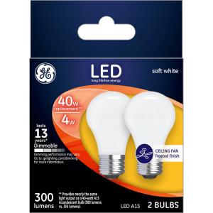 Ge - Led Soft White 40 W Ceiling Fan Bulbs