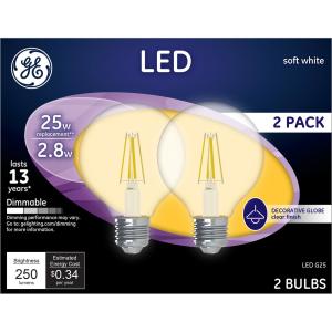 Ge - Led Soft White Bulbs 25w