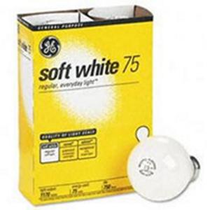 Ge - Light Bulb Soft White 75w