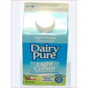 Dairy Pure - Light Cream 18 Milk Fat Pint