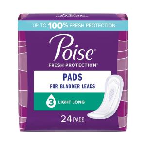 Poise - lt Long Frsh Prtct Absrb Pads