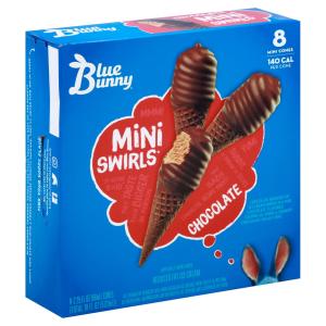 Blue Bunny - Mini Swirl Cone Chocolate