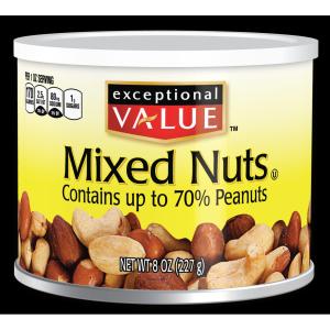 Exceptional Value - Mixed Nuts 70 Peanuts