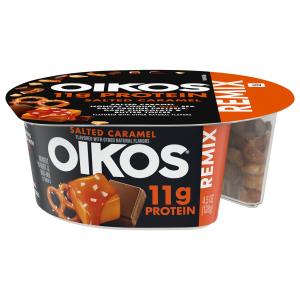 Oikos - Mixin Salted Caramel Pretzel Yogurt